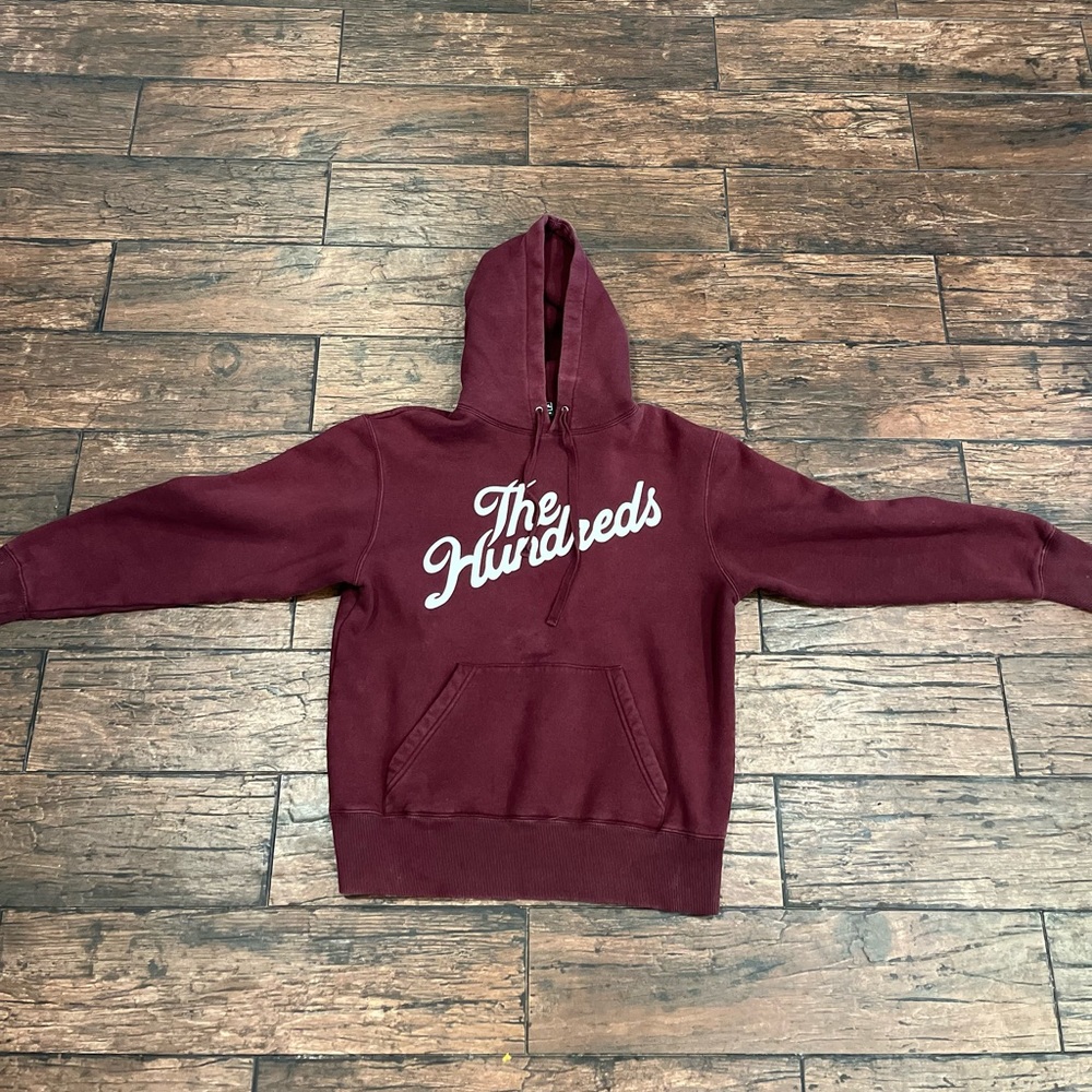 The Hundreds Burgandy Hoodie